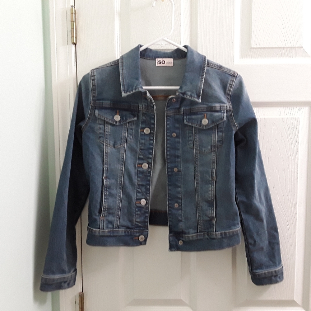 Denim Trucker Jacket Size XL 14/16